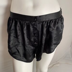 Today Tonight black satin panty shorts L
